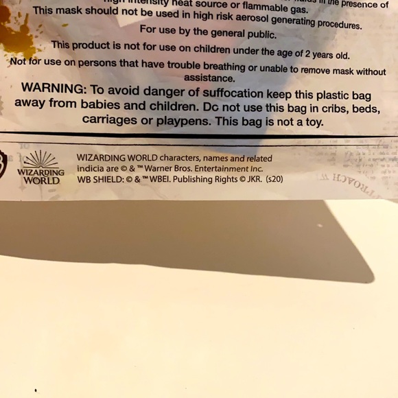 2 Harry Potter Reusable Face Masks OSFM NIP - Picture 4 of 5